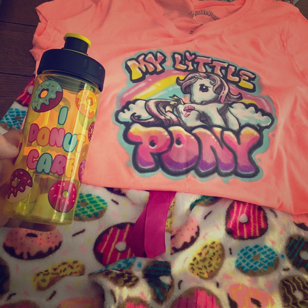 My Little Pony Donut Plush plus size pj set kawaii